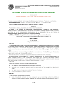 Ley General de Instituciones y Procedimientos Electorales