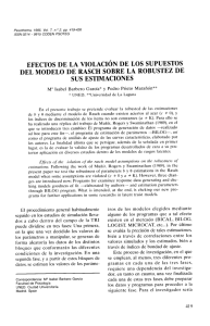 EFECTOS DE LA VIOLACIÓN DE LOS SUPUESTOS