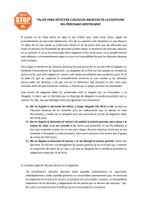 Taller Cláusulas Abusivas - PAH Sevilla – Plataforma de afectados