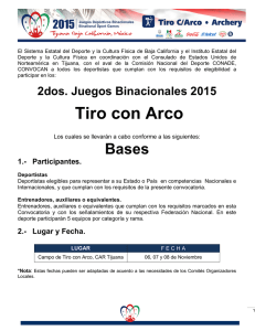 Tiro con Arco - Juegos Binacionales / Binational Games