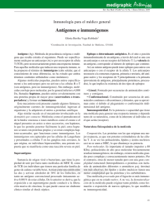Antígenos e inmunógenos - E-journal