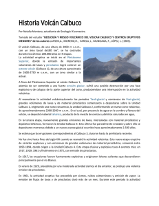 Historia Volcán Calbuco - Departamento de Geología