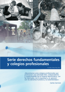 Serie derechos fundamentales y colegios profesionales
