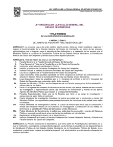 ley orgánica de la fiscalía general del estado de campeche