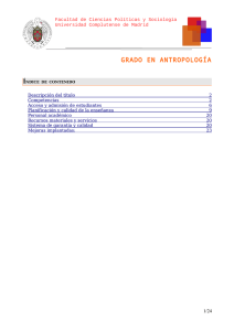 grado en antropología - Universidad Complutense de Madrid