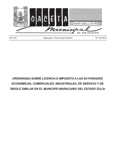 Ordenanza de Actividades Económicas, Publicada en Gaceta