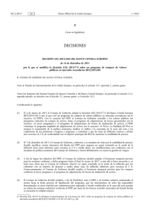 DECISIÓN (UE) 2015/ 2464 DEL BANCO CENTRAL EUROPEO