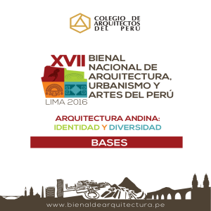 bienal nacional de arquitectura, urbanismo y artes del perú