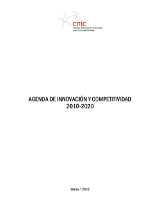 agenda de innovación y competitividad 2010-2020