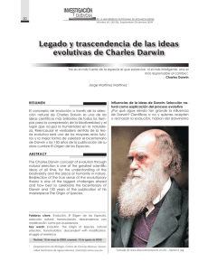 Legado y trascendencia de las ideas evolutivas de Charles Darwin