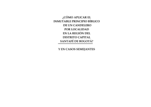 ¿CÓMO APLICAR EL INMUTABLE PRINCIPIO BÍBLICO DE UN