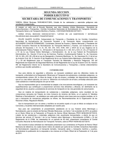 NOM-002-SCT/2011 - Secretaría de Comunicaciones y Transportes