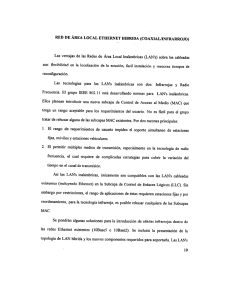 RED DE ÁREA LOCAL ETHERNET BIBRIDA (COAXIAL