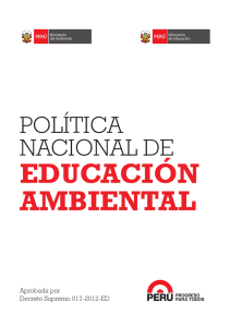 educación ambiental - Ministerio del Ambiente