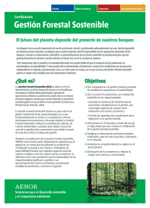 Certificación Gestión Forestal Sostenible