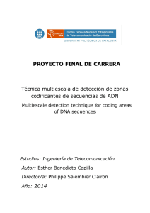 PROYECTO FINAL DE CARRERA Técnica multiescala de detección