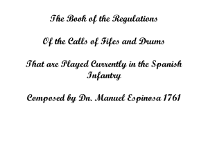 The Book of the Regulations Of the Calls of Fifes and Drums That