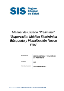 “Supervisión Médica Electrónica Búsqueda y Visualización Nuevo
