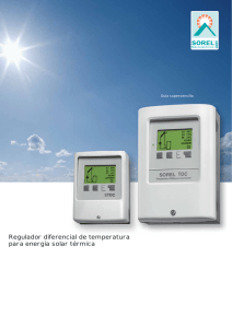 Regulador diferencial de temperatura para energía solar