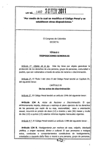 Ley 1482 - Presidencia de la República de Colombia