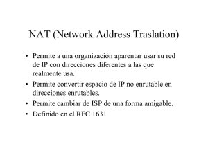 NAT (Network Address Traslation)