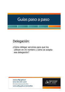guía de delegación de servicios