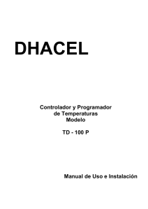 Controlador y Programador de Temperaturas Modelo TD