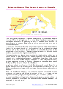 Rutas de César en Hispania
