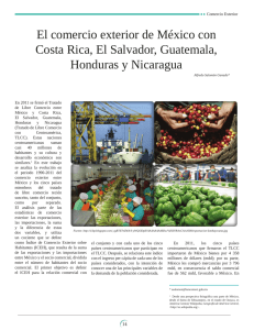 El comercio exterior de México con Costa Rica, El Salvador