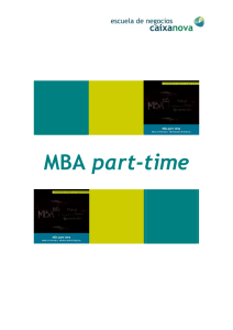 MBA part-time - Escuela de Negocios Afundación