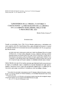 “limosneros de la virgen, cuestores y cuestaciones“: la recolección