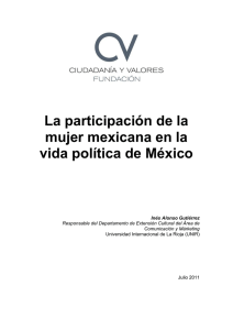La participación de la mujer mexicana en la vida política de México
