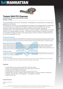 Tarjeta SAS PCI Express