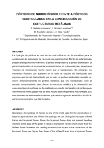 p&oacute;rticos de nudos r&iacute;gidos frente a p&oacute;rticos biarticulados