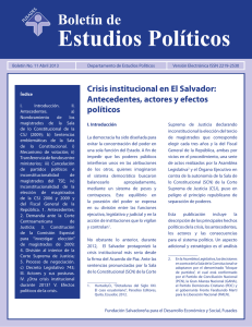 Crisis institucional en El Salvador
