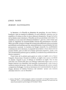Borges nacionalista - Filología Hispánica