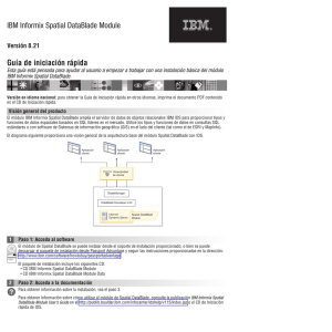 IBM Informix Spatial DataBlade Module Guía de