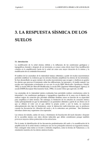 3. LA RESPUESTA SÍSMICA DE LOS SUELOS