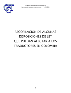 recopilacion de algunas disposiciones de ley que puedan afectar a