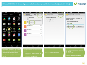 Motorola XT1058 Moto X - Configurar correo Outlook o Exchange en