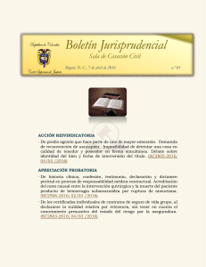 Boletín Jurisprudencial - Corte Suprema de Justicia
