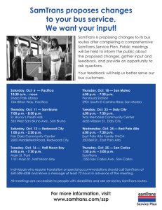 SamTrans proposes changes to your bus service. We want your input!
