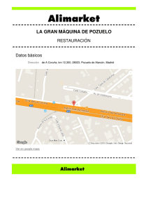 LA GRAN MÁQUINA DE POZUELO - Obras/Proyectos de