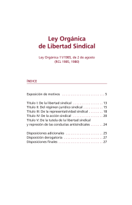 Ley Orgánica de Libertad Sindical