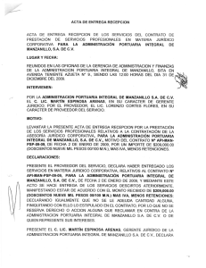 acta de entrega recepción acta de entrega recepción de los