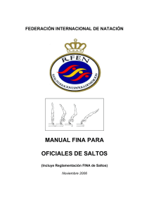 Manual Arbitro Saltos - Real Federación Española de Natación