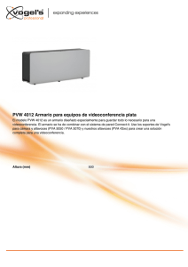 PVW 4012 Armario para equipos de videoconferencia plata