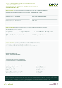 application form for guarantee of payment for hospitalization and