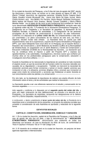 ACTA DE ASAMBLEA CONSTITUTIVA