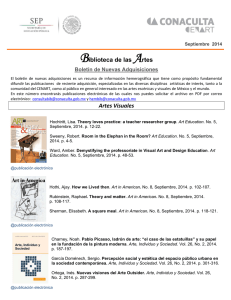 SEP/2014 - Biblioteca de las Artes